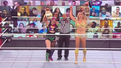 Charlotte Flair and Asuka are the new WWE Women's Tag Team Champions