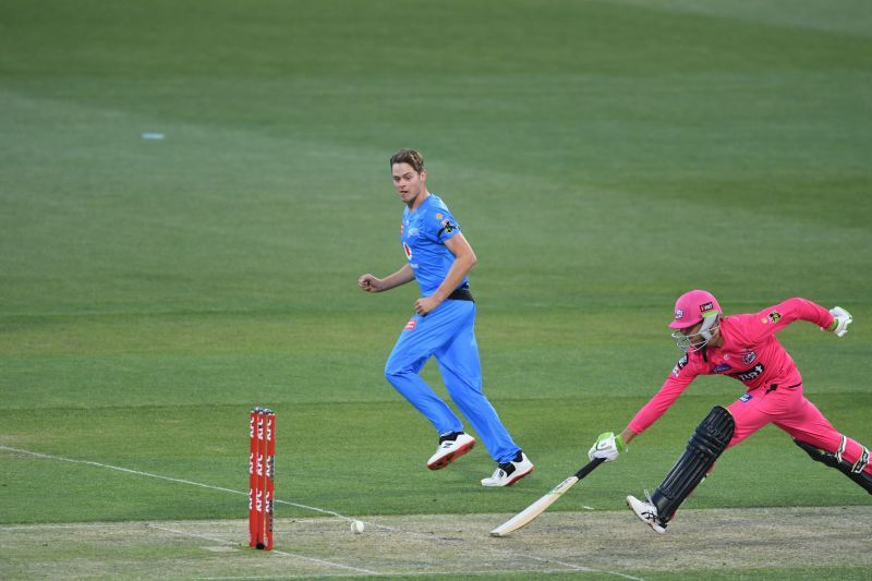 Action from BBL 2020-21 match between Sydney Sixers &amp; Adelaide Strikers