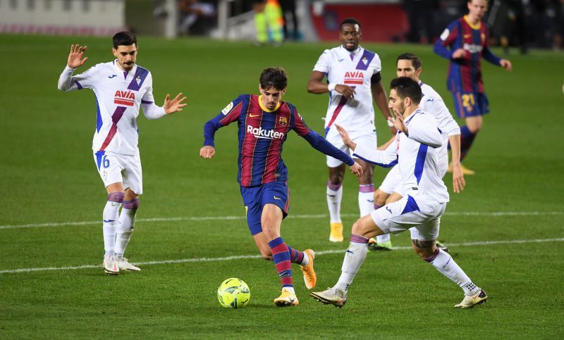 Barcelona ended the year with a 1-1 draw against Eibar