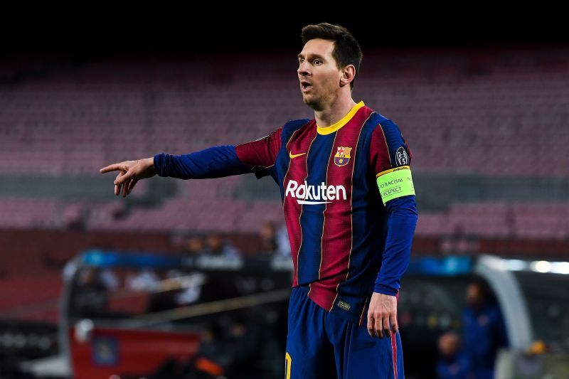 Leo Messi has cut a frustrated figure at Barcelona all season