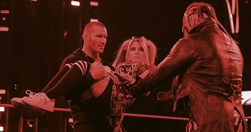 Randy Orton, Alexa Bliss, and The Fiend.