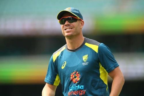 David Warner celebrated his side's victory over Australia