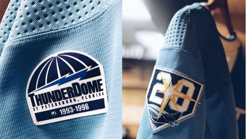 Tampa Bay Lightning honoring The Thunderdome with a patch on their jerseys