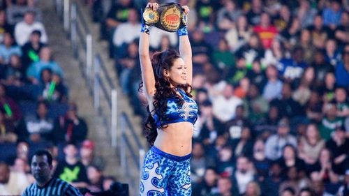 Melina is a two-time Divas Champion and three-time Women's Champion