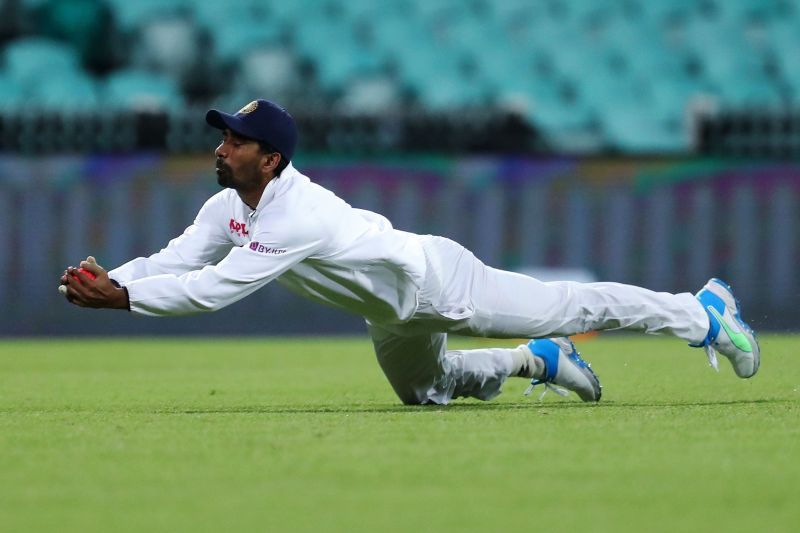 Wriddhiman Saha took a sensational catch to dismiss Nic Maddinson