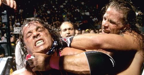 The infamous rivalry between Shawn Michaels and Bret Hart