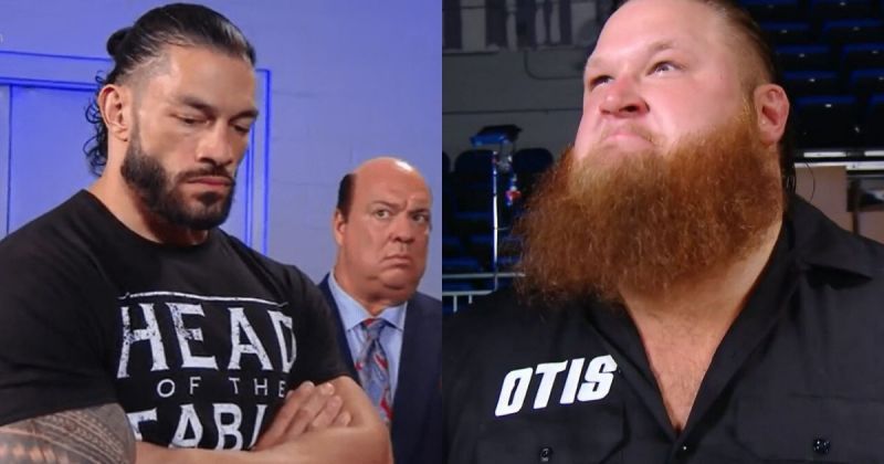 Roman Reigns, Paul Heyman and, Otis.