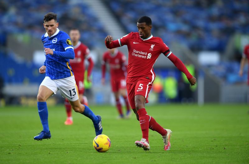 Gini Wijnaldum in action for Liverpool