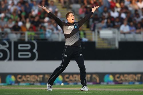 Mitchell Santner is captaining New Zealand in the absence of Kane Williamson