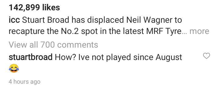 Stuart Broad's comment