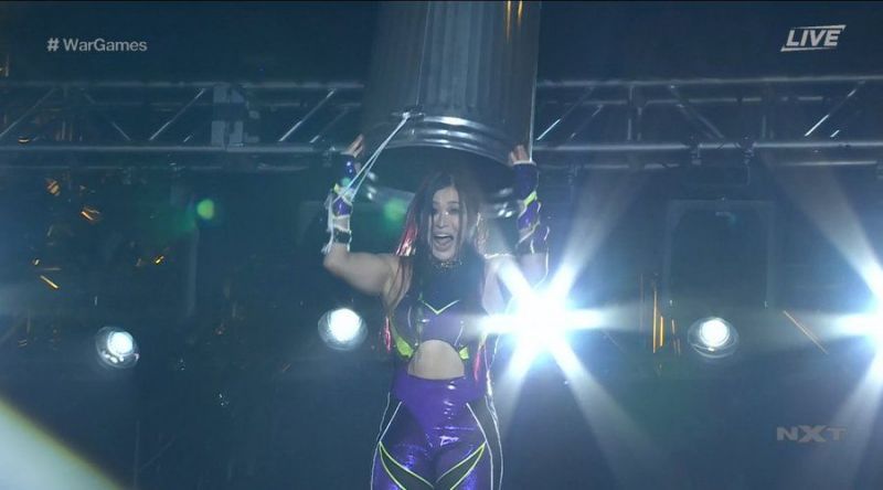 Io Shirai with a hilarious spot at NXT TakeOver WarGames