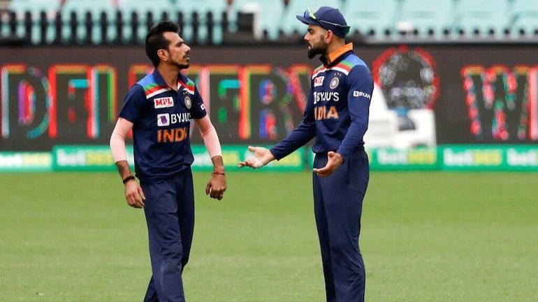 Chahal (L) delivered the goods for India.