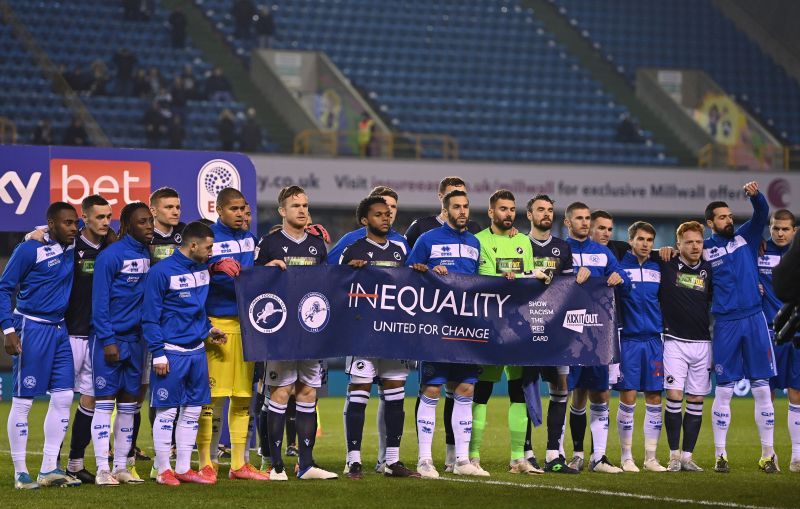 Millwall showed their support for racial equality in midweek following last weekend&#039;s incident