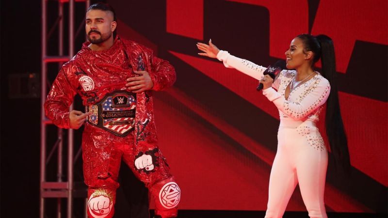 Zelina Vega with her on-screen client, Andrade.