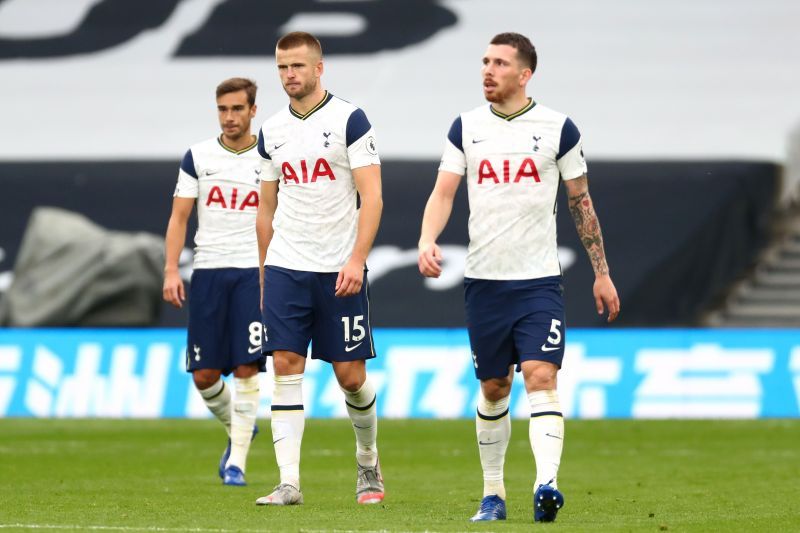 Tottenham's players were baffled with a VAR call against Eric Dier for handball during their match with Newcastle.