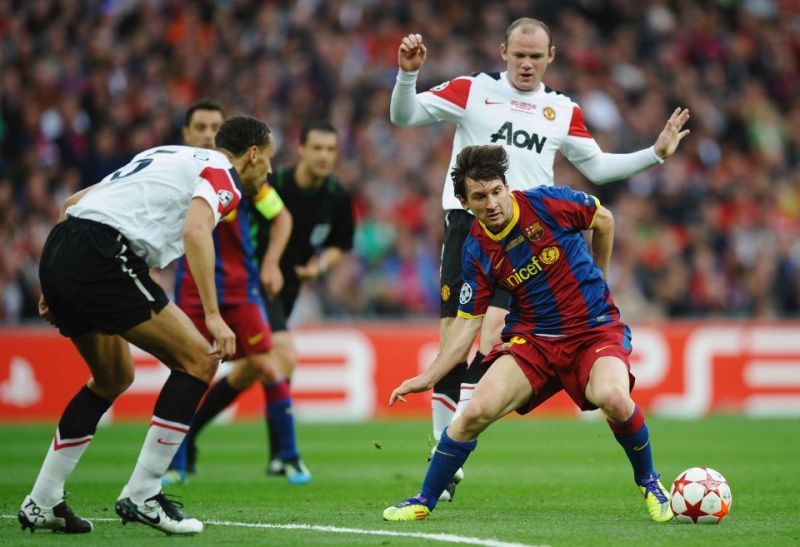 Lionel Messi ran rings around Manchester United in a world-class performance.