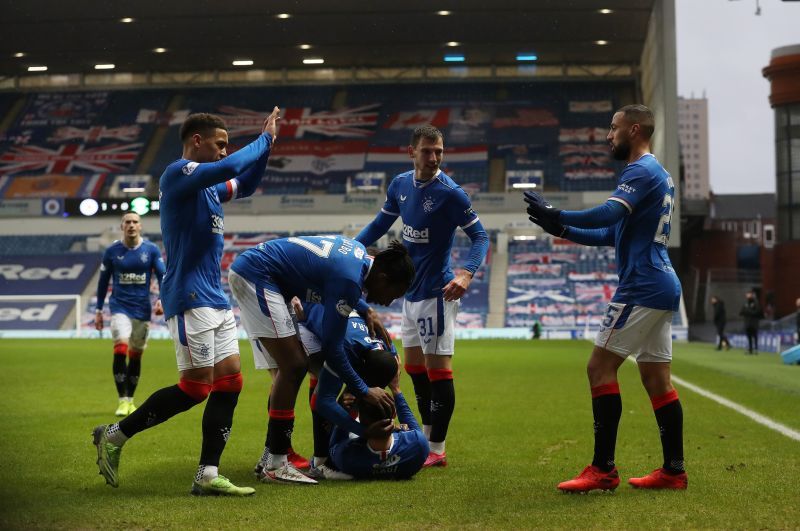 Rangers in Scottish Premiership action