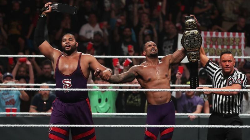 Montez Ford and Angelo Dawkins in WWE NXT