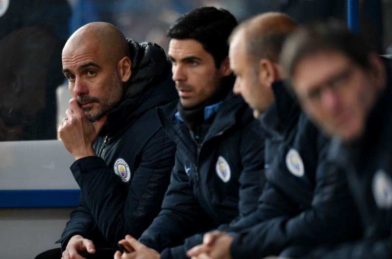 Mikel Arteta worked alongside Pep Guardiola at Manchester City