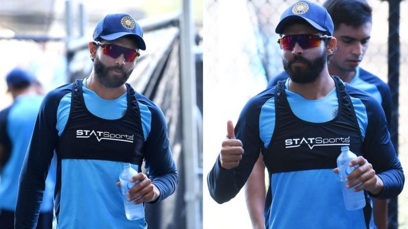 Ravindra Jadeja trained with India ahead of the first Test (image: Getty)