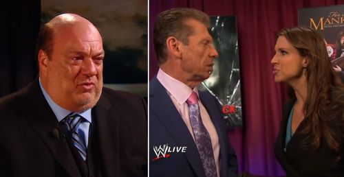 Paul Heyman, Vince McMahon, and Stephanie