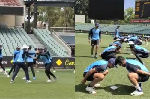 The Indian cricket team charged up their batteries ahead of the net sessions