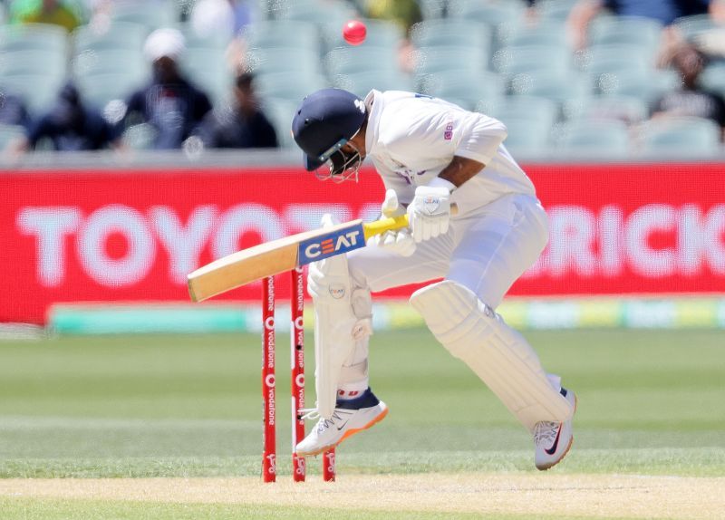 Mayank Agarwal looked on edge before inevitably being dismissed