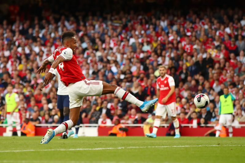 Pierre-Emerick Aubameyang&#039;s goal handed Arsenal a share of the points in September 2019.