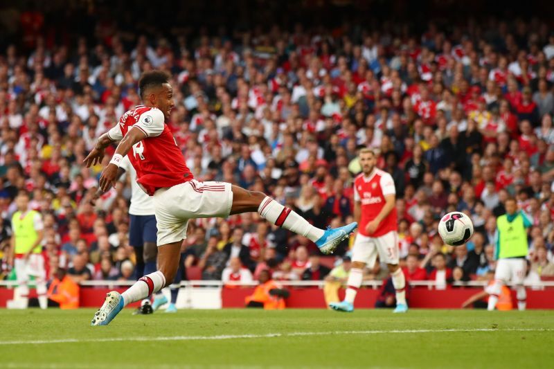 Pierre-Emerick Aubameyang's goal handed Arsenal a share of the points in September 2019.