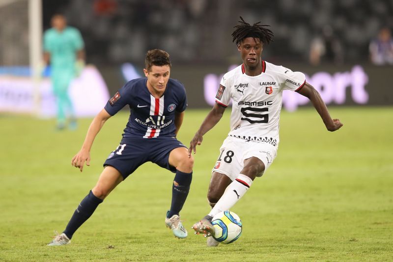 Camavinga in action for Rennes