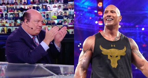 Paul Heyman and The Rock.