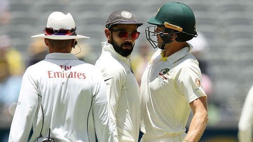 Skippers Virat Kohli and Tim Paine.