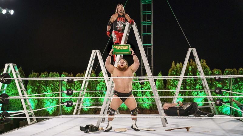 Otis won the six-man Money in the Bank ladder match