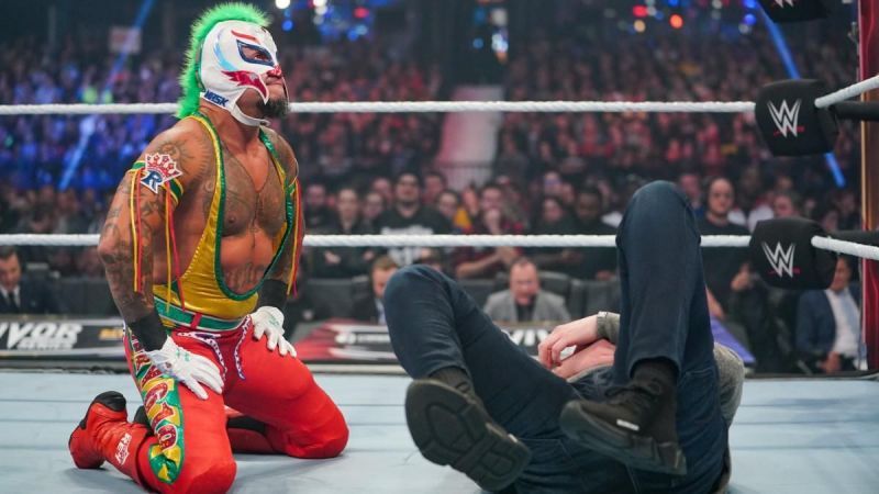 Rey Mysterio at Survivor Series 2019.