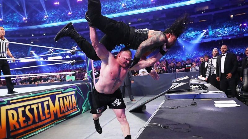 Brock Lesnar at WrestleMania 34.