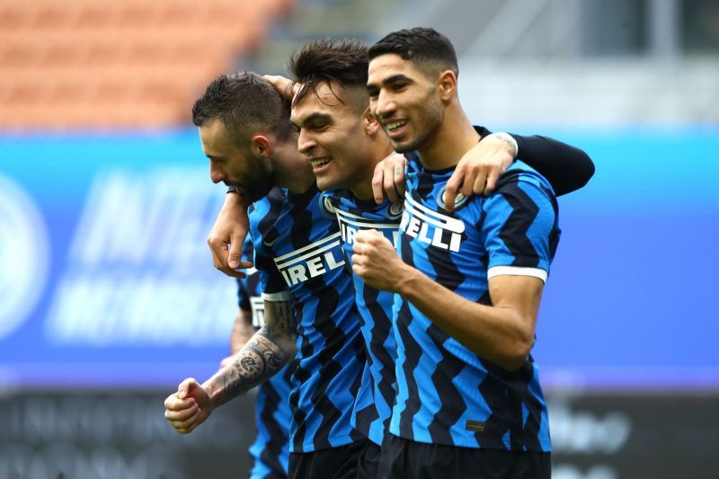 Achraf Hakimi and Lautaro Martinez