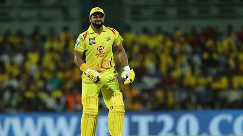 Suresh Raina in CSK colours