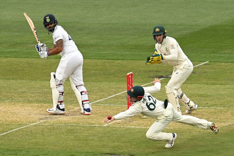 Hanuma Vihari in action during the Sydney Test.