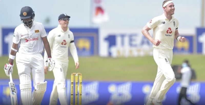 Stuart Broad picked up three wickets for England (Image: Sri Lanka Cricket)