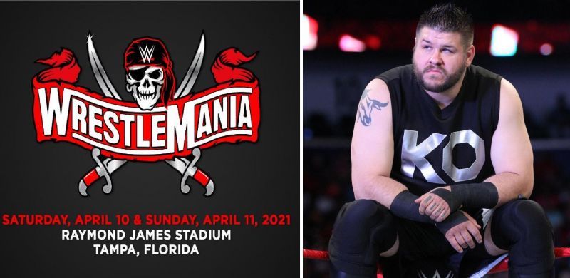 Kevin Owens seems happy after WrestleMania moves to Raymond James Stadium