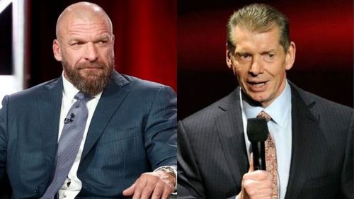 Triple H (left); Vince McMahon (right)