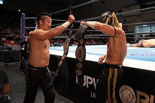 Suzuki Gun retained the Jr. Tag Titles at WK 15