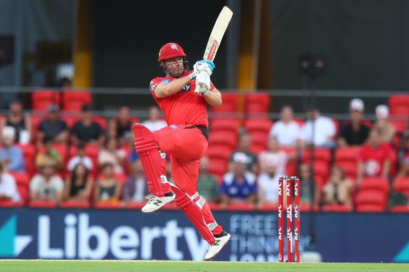 Aaron Finch hit the first six of 2021
