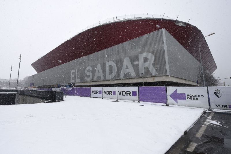 El Sadar was covered in snow