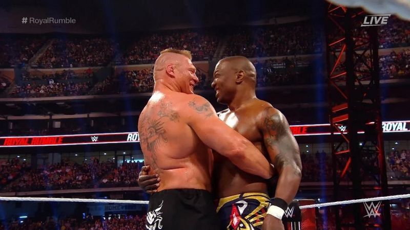 Brock Lesnar and Shelton Benjamin