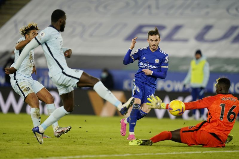 Maddison added Leicester City&#039;s second with a cooly-taken finish.