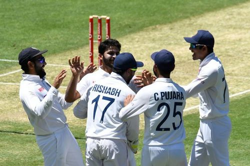 Shardul Thakur got Marcus Harris' wicket with his first ball