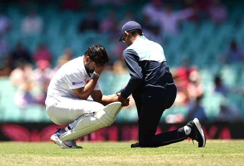 Rishabh Pant could add just two runs to his score after getting hit