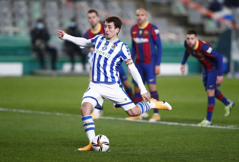 Real Sociedad missed their first three penalties against Barcelona.