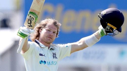 Will Pucovski has made an impressive fifty on his debut